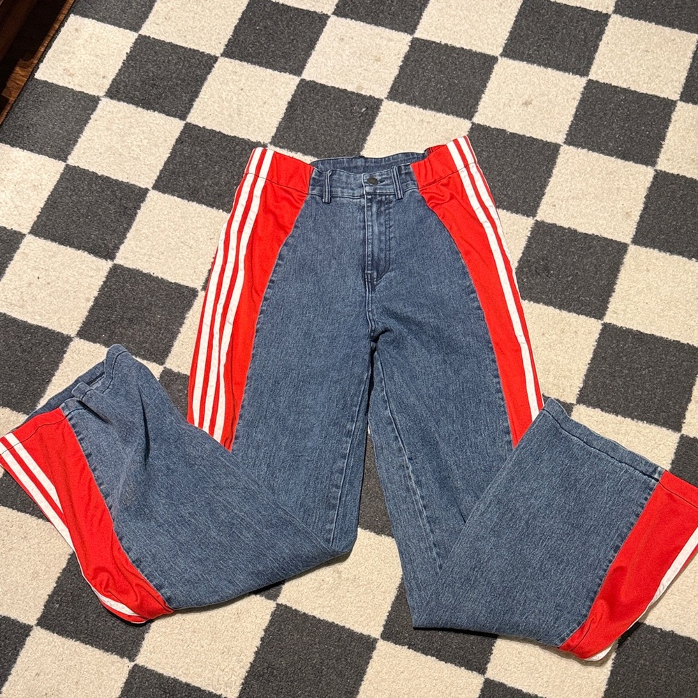 #231. Red and White Striped Jeans